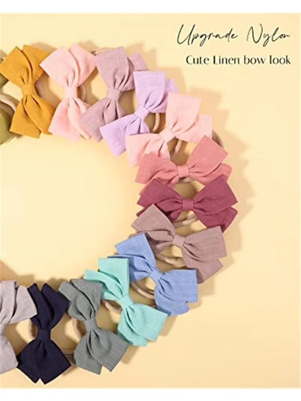 Baby Headbands Set 30 Pack Soft Stretch Bow Headbands Infant Toddler
